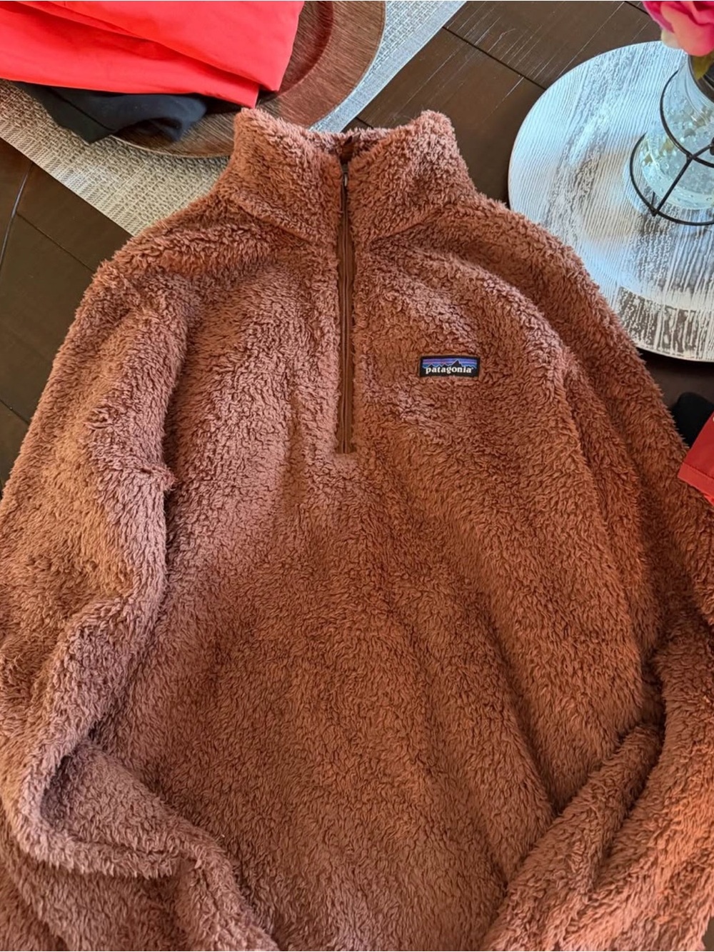 Patagonia Women's Brown Sherpa Half-Zip Pullover